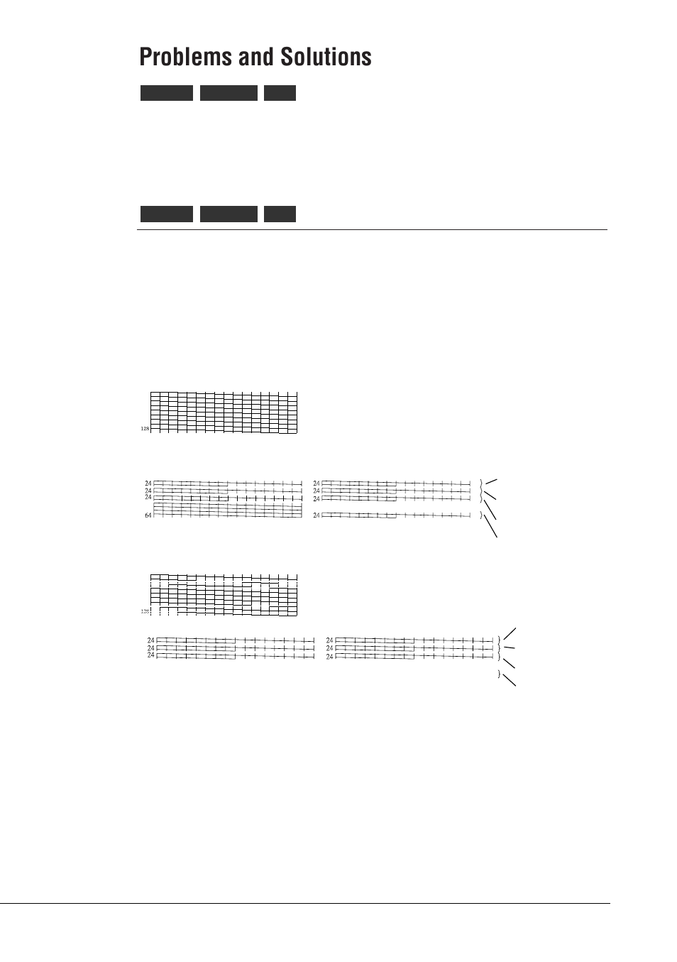 Problems and solutions, Printout is not clear or has white streaks | Canon BJC-55 User Manual | Page 94 / 181