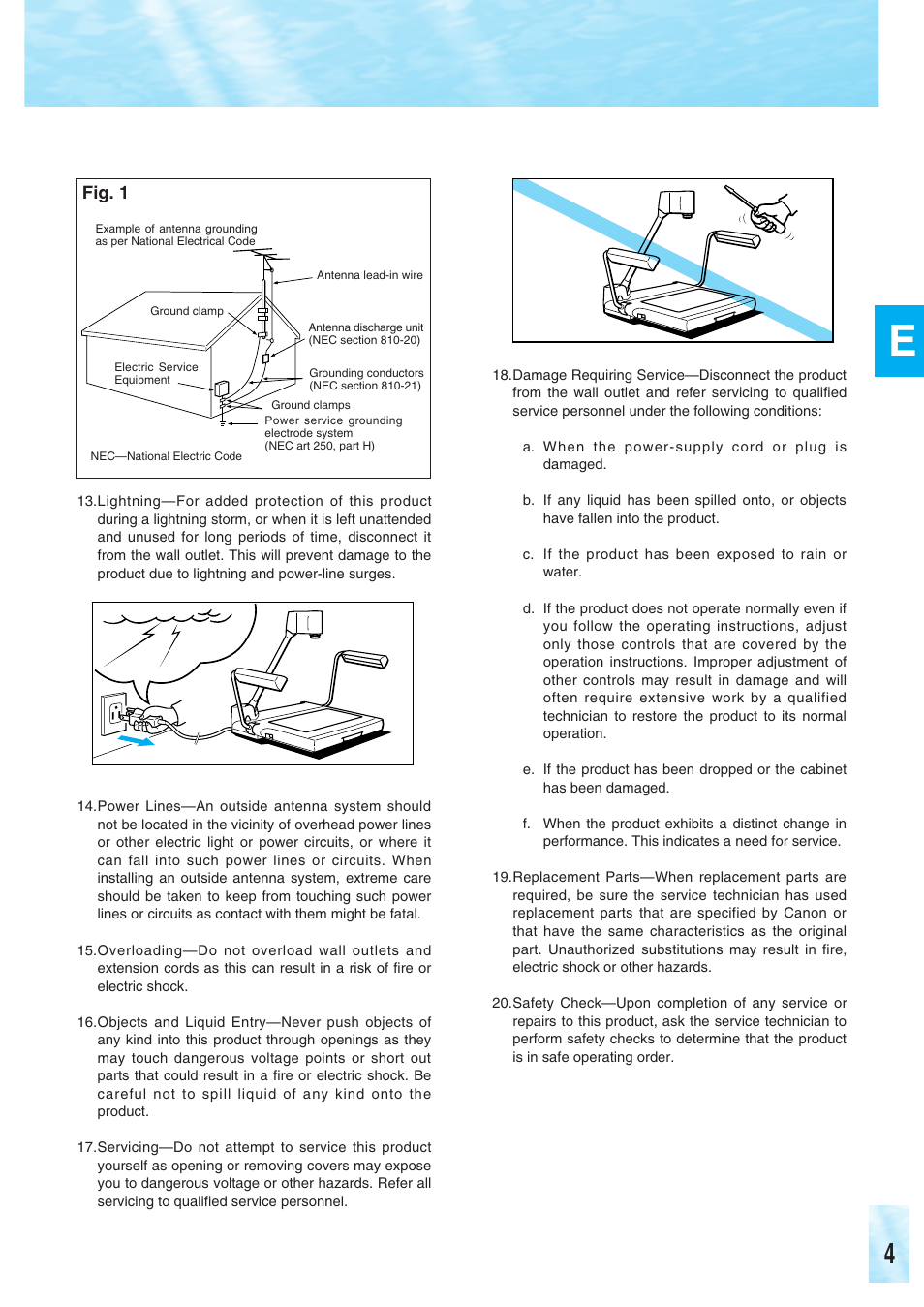 Canon RE-350 User Manual | Page 5 / 23