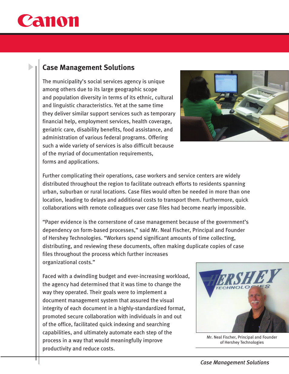 Case management solutions | Canon DR-2010C User Manual | Page 2 / 4