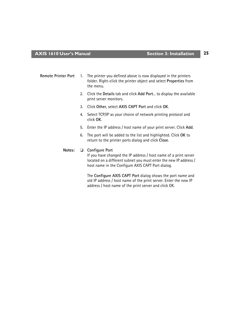 Canon AXIS 1610 User Manual | Page 25 / 57