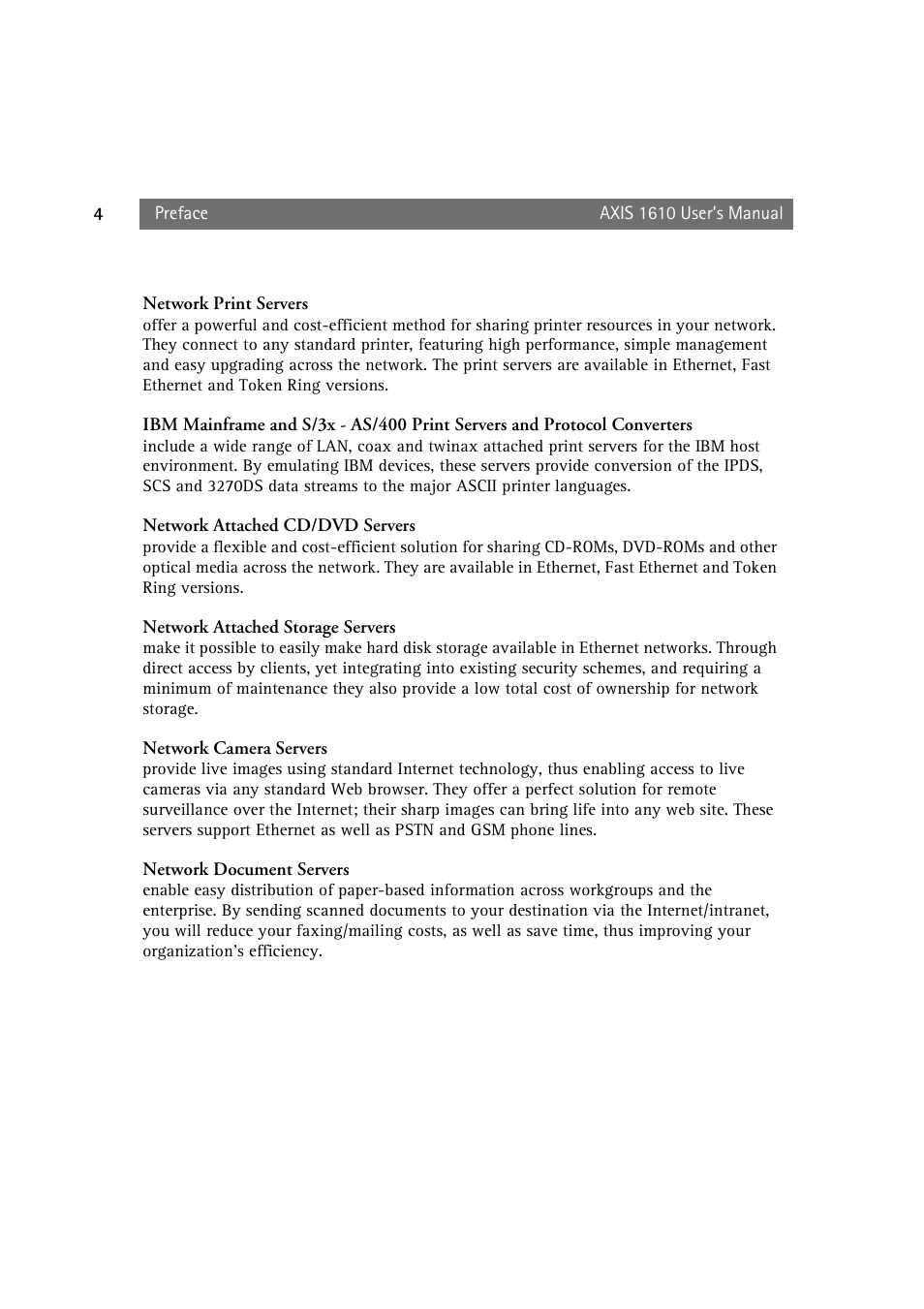 Canon AXIS 1610 User Manual | Page 4 / 57