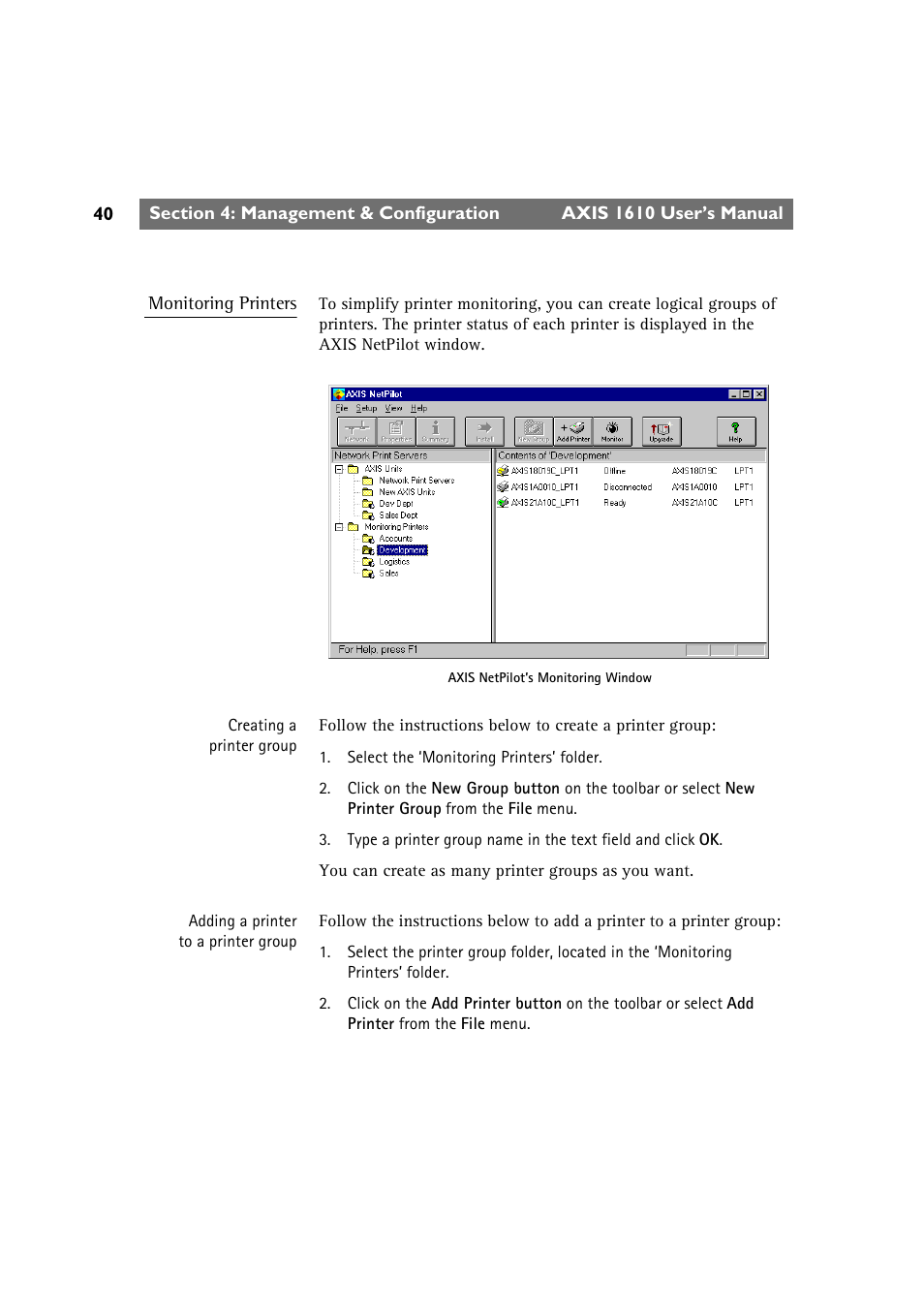 Canon AXIS 1610 User Manual | Page 40 / 57