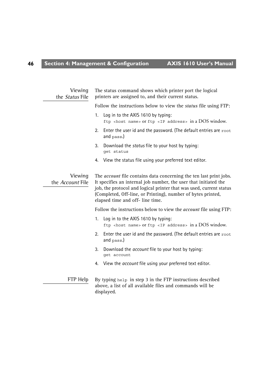 Canon AXIS 1610 User Manual | Page 46 / 57