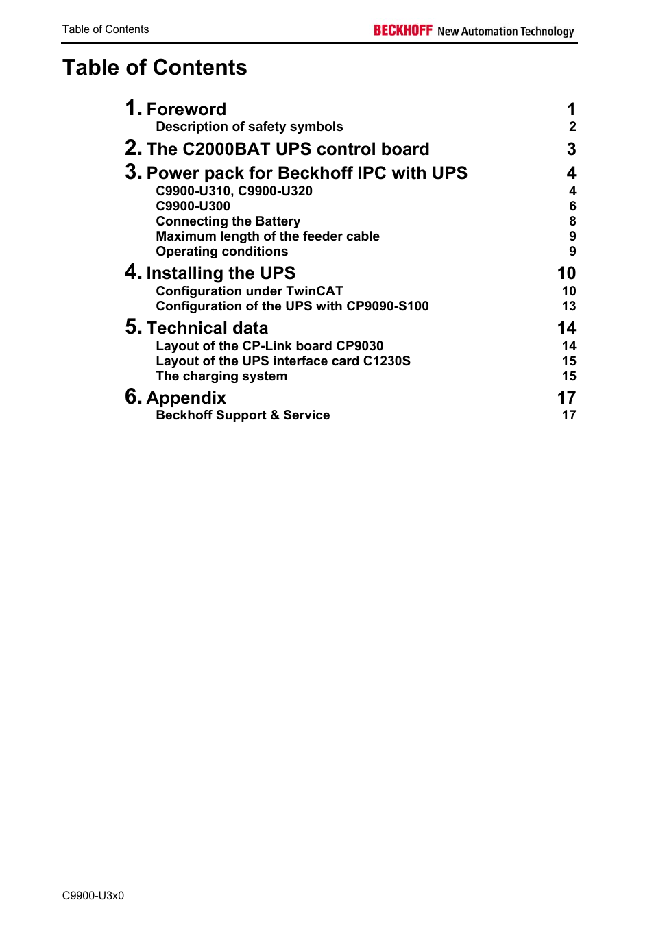 BECKHOFF C9900-U3x0 User Manual | Page 3 / 20