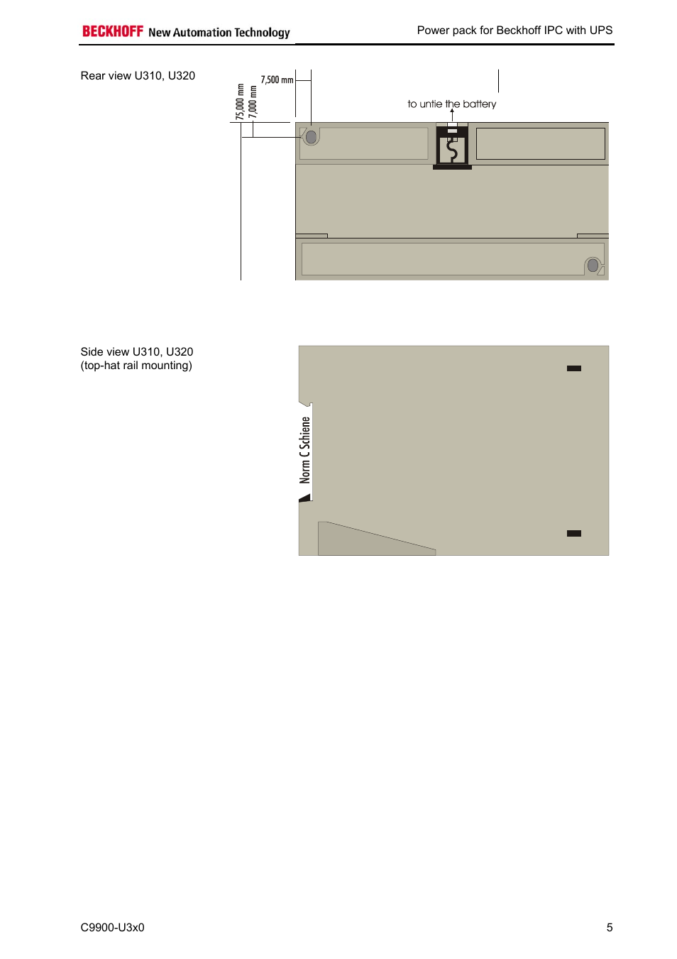 BECKHOFF C9900-U3x0 User Manual | Page 8 / 20