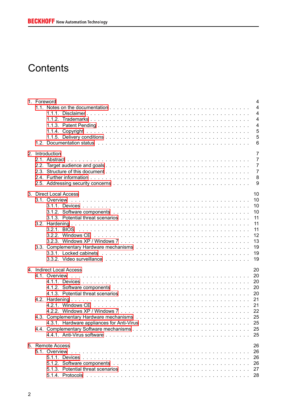 BECKHOFF IPC-Security User Manual | Page 2 / 73