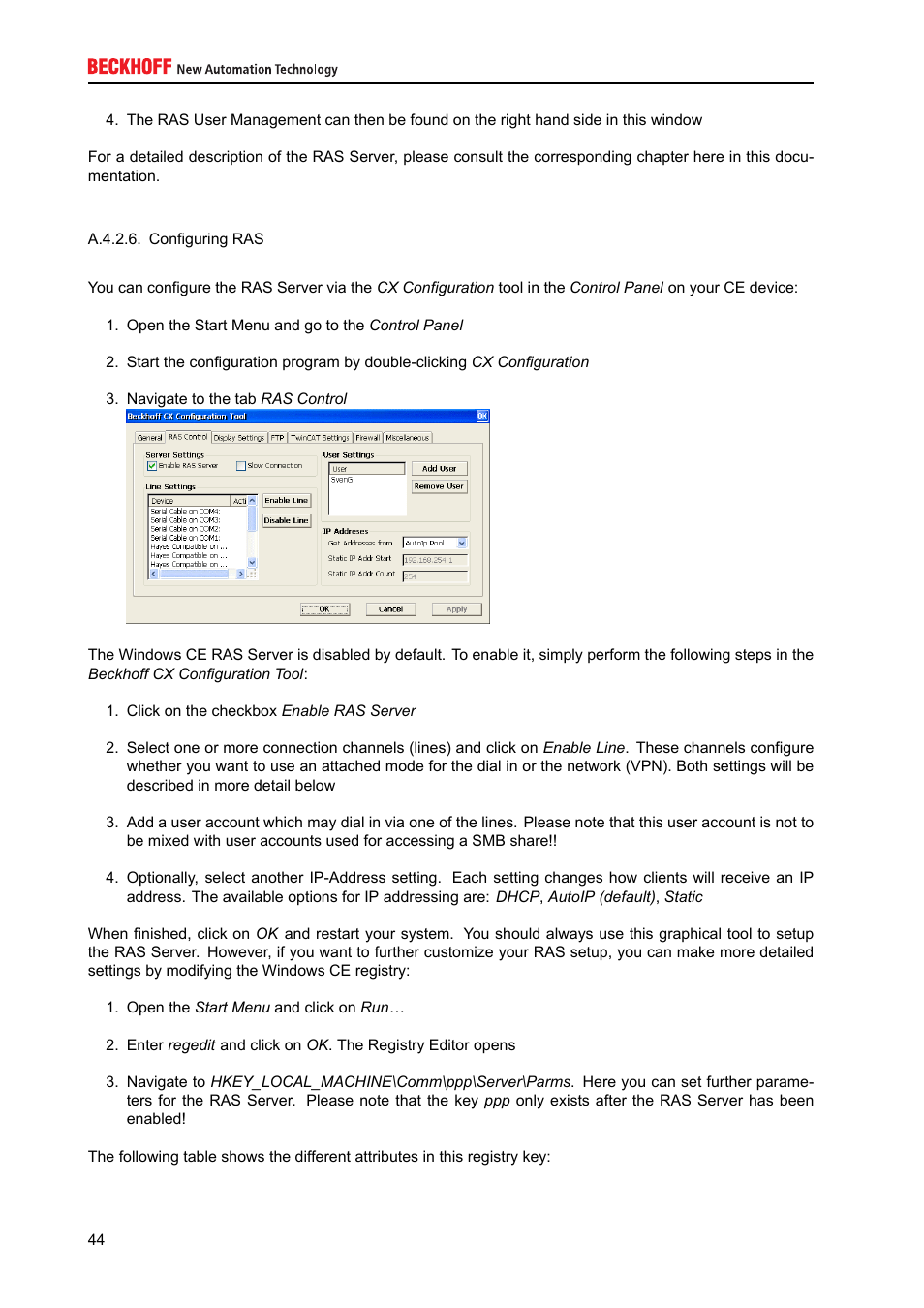 BECKHOFF IPC-Security User Manual | Page 44 / 73