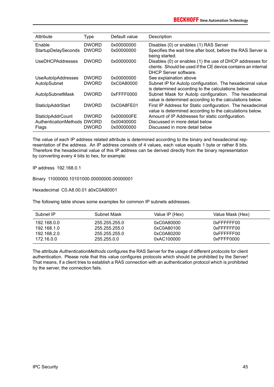 BECKHOFF IPC-Security User Manual | Page 45 / 73