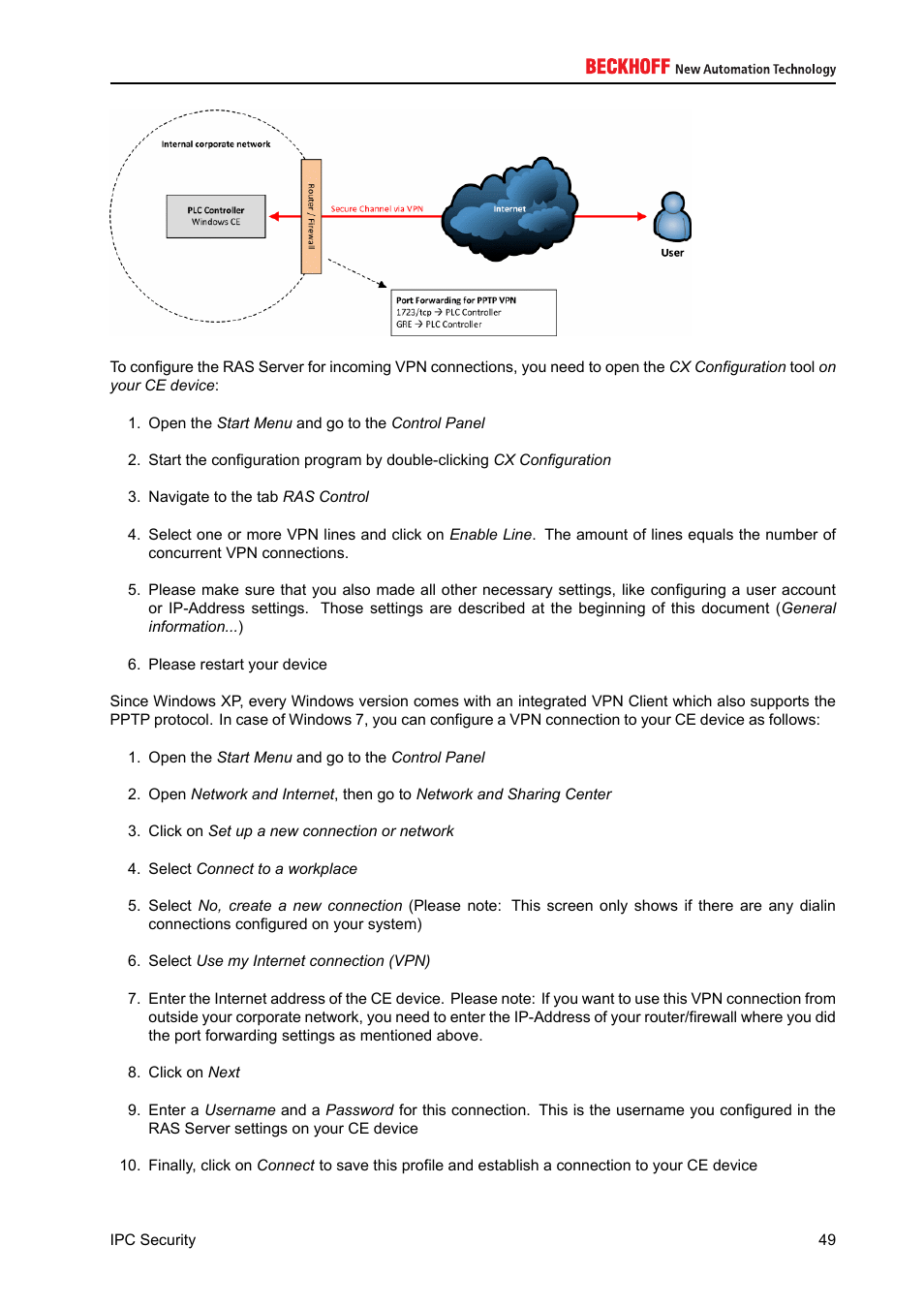 BECKHOFF IPC-Security User Manual | Page 49 / 73