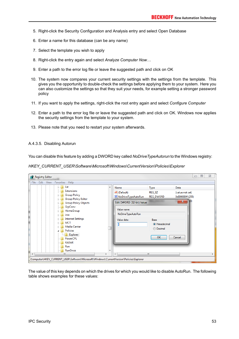 BECKHOFF IPC-Security User Manual | Page 53 / 73