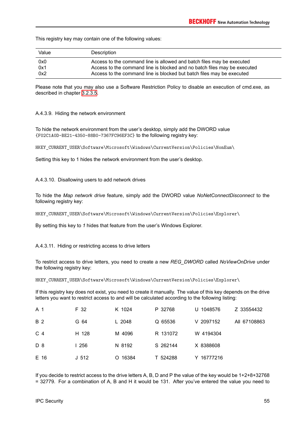 A.4.3.9, A.4.3.11 | BECKHOFF IPC-Security User Manual | Page 55 / 73