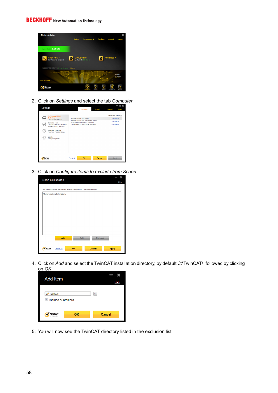 BECKHOFF IPC-Security User Manual | Page 58 / 73