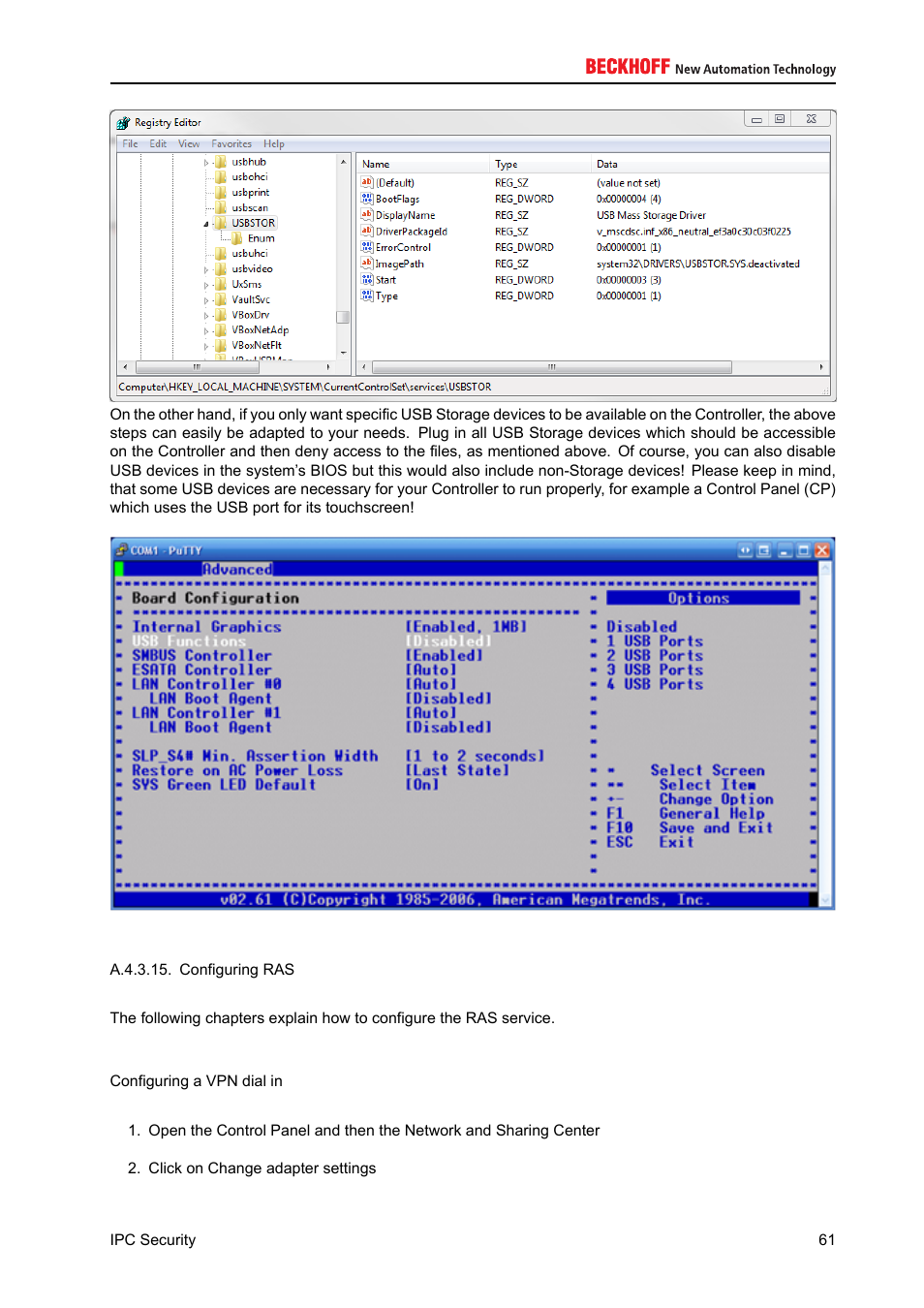 BECKHOFF IPC-Security User Manual | Page 61 / 73