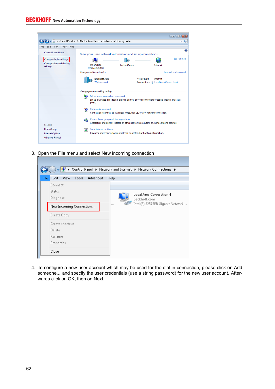 BECKHOFF IPC-Security User Manual | Page 62 / 73