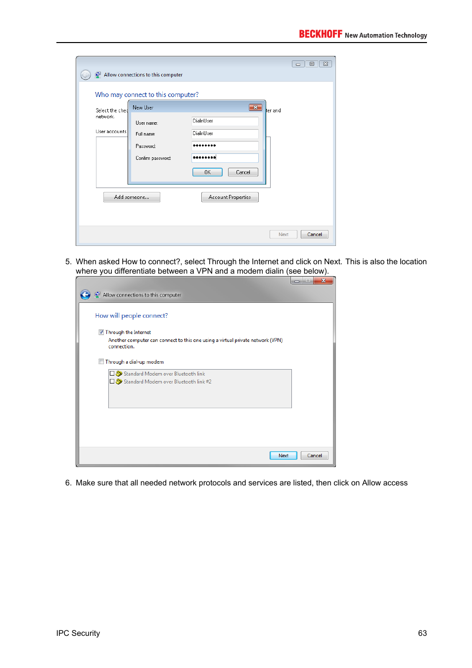 BECKHOFF IPC-Security User Manual | Page 63 / 73