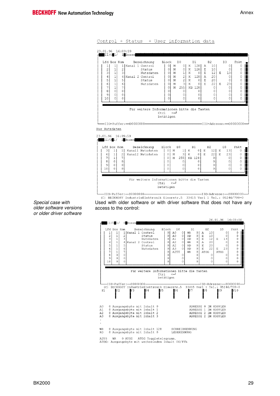BECKHOFF BK2000 User Manual | Page 29 / 30