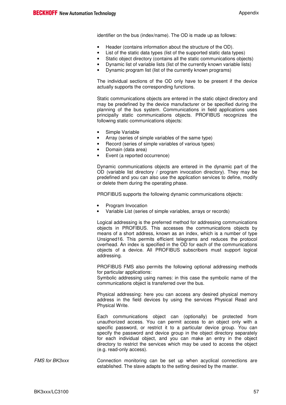 BECKHOFF BK3000 User Manual | Page 57 / 67