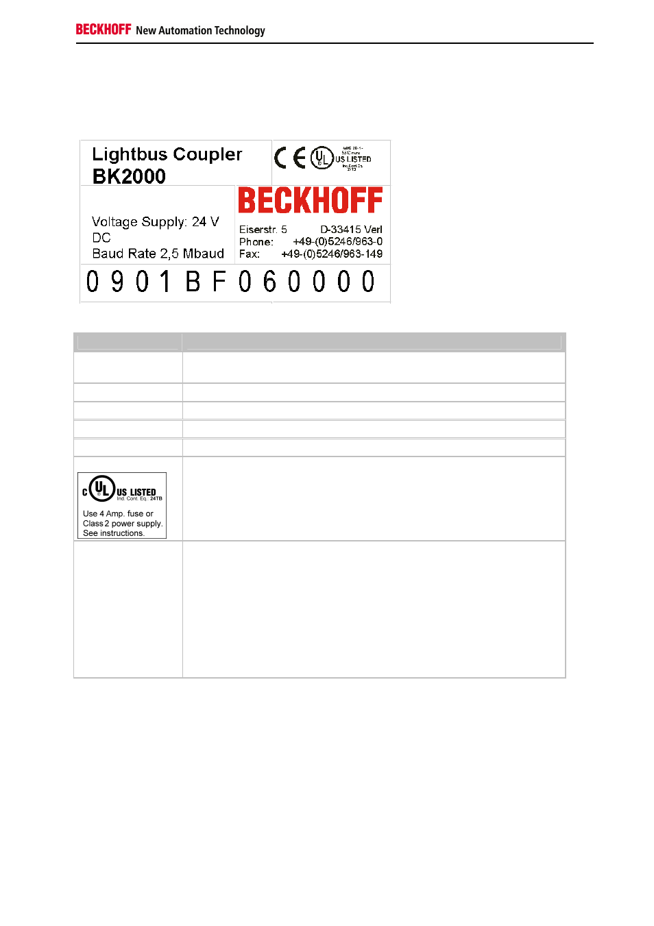 Component identification | BECKHOFF BK3xx0 User Manual | Page 91 / 95