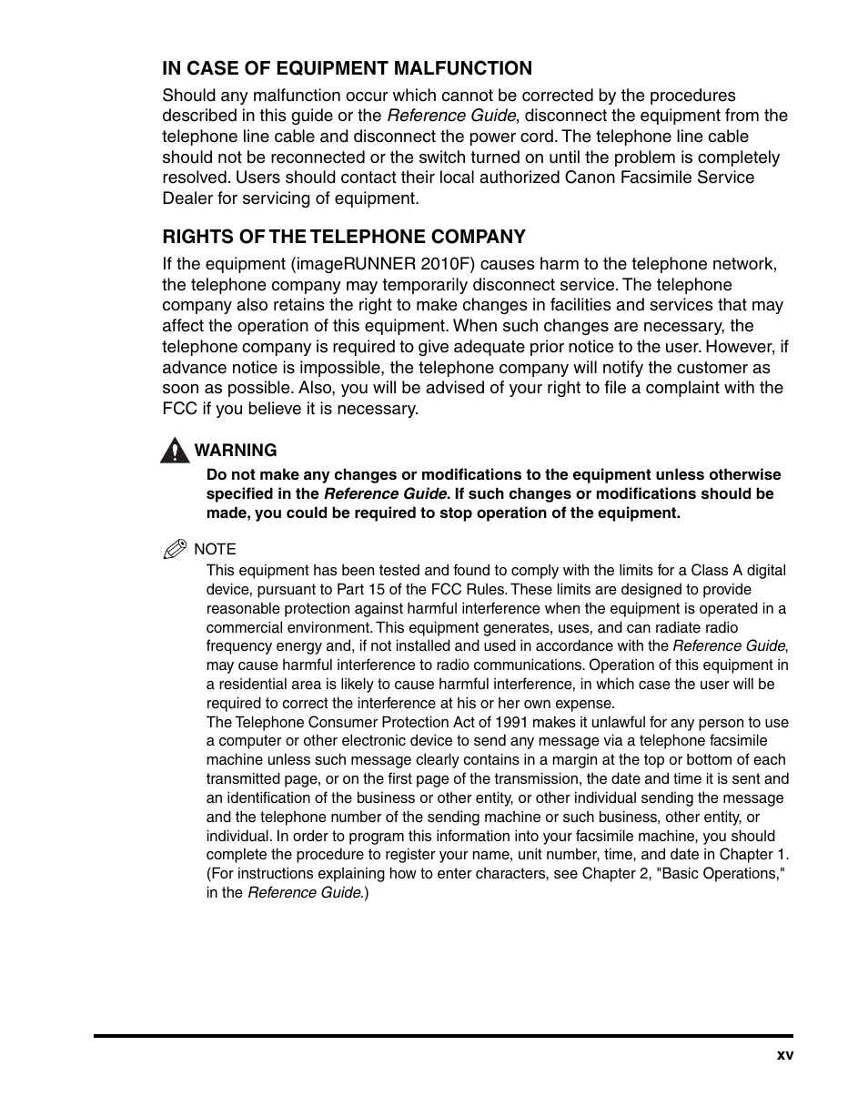 Canon IMAGERUNNER 2010F User Manual | Page 16 / 382