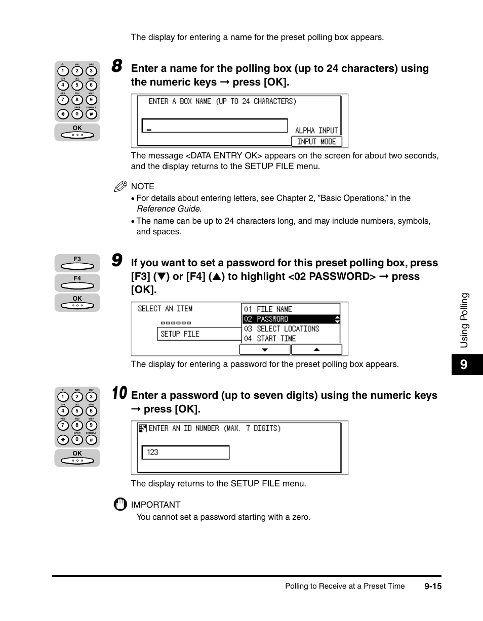 Using p olling | Canon IMAGERUNNER 2010F User Manual | Page 266 / 382