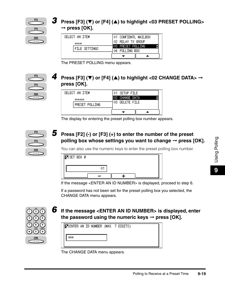Using p olling | Canon IMAGERUNNER 2010F User Manual | Page 270 / 382