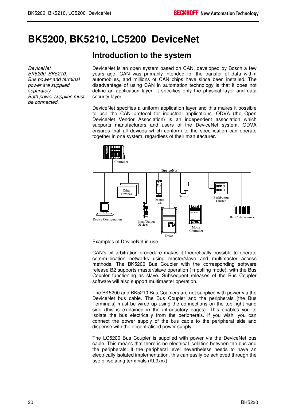 Introduction to the system | BECKHOFF BK5200 User Manual | Page 20 / 32