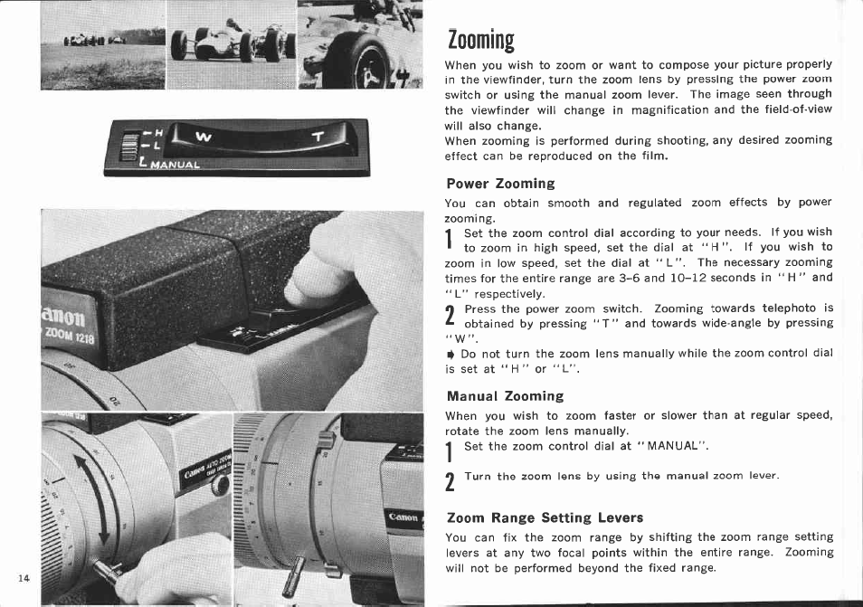 Canon AUTO ZOOM 1218 User Manual | Page 14 / 47