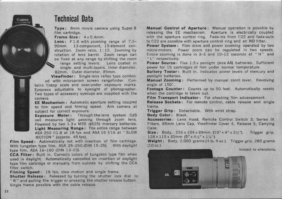 Canon AUTO ZOOM 1218 User Manual | Page 23 / 47