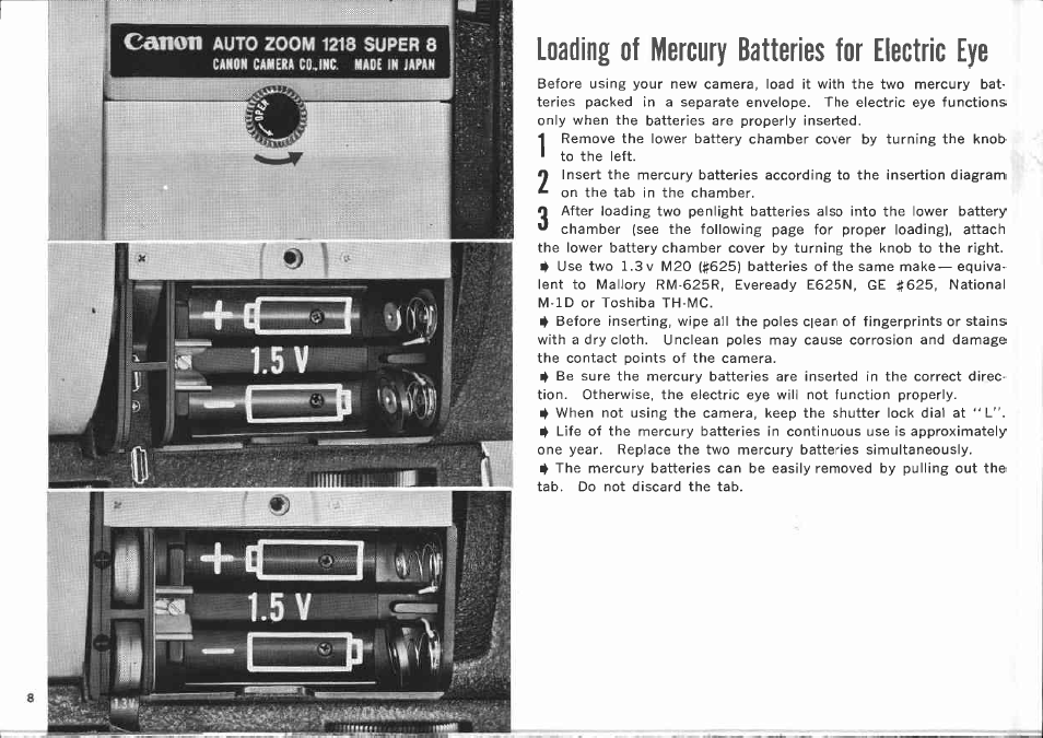 Canon AUTO ZOOM 1218 User Manual | Page 8 / 47