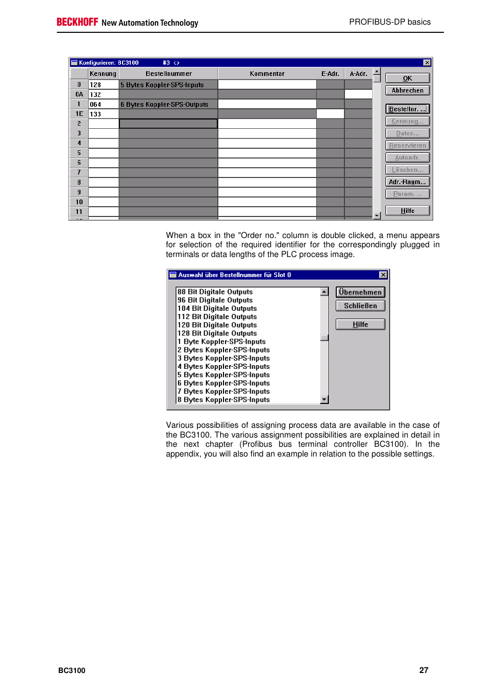 BECKHOFF BC3100 User Manual | Page 27 / 51