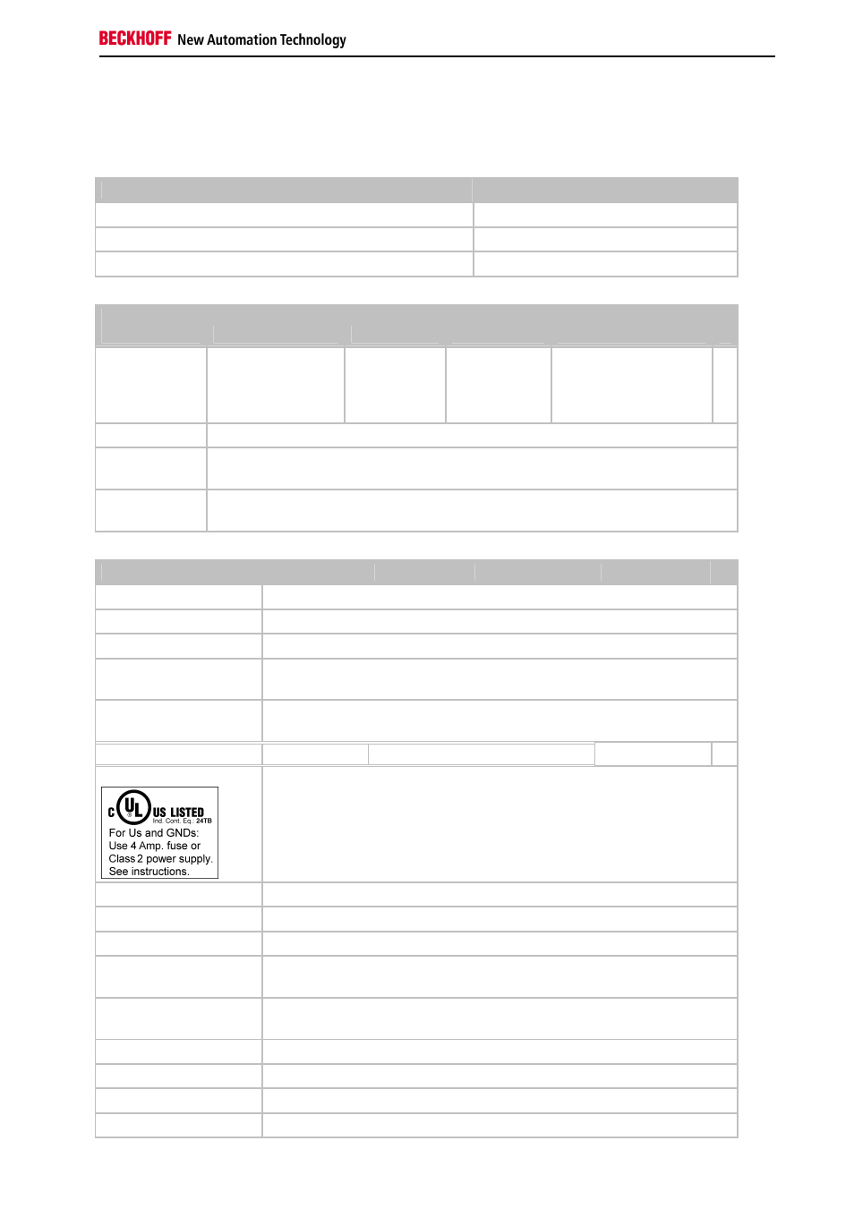 Technical data, Technical data - bcxx50 | BECKHOFF BC3150 User Manual | Page 13 / 112