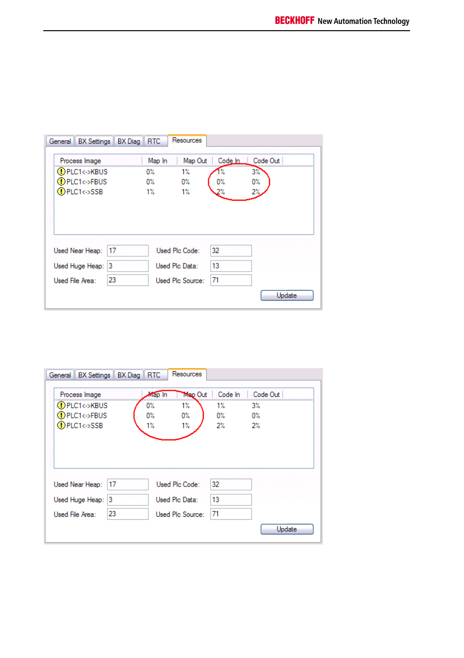 Bus terminal controller resources, Mapping code | BECKHOFF BC3150 User Manual | Page 36 / 112