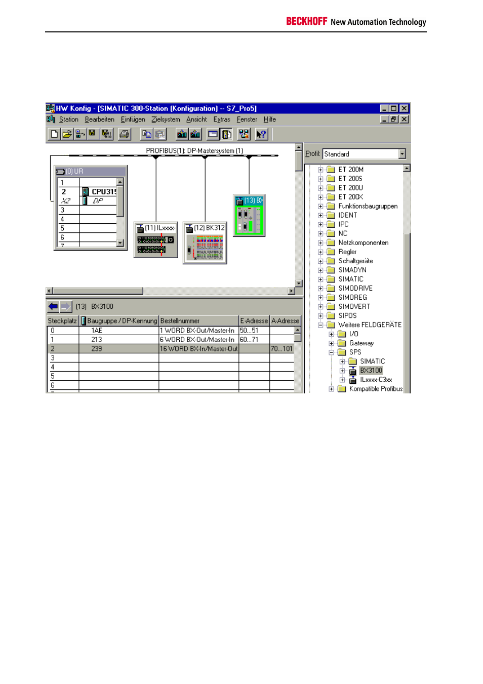 Bx3100 module configuration | BECKHOFF BC3150 User Manual | Page 46 / 112