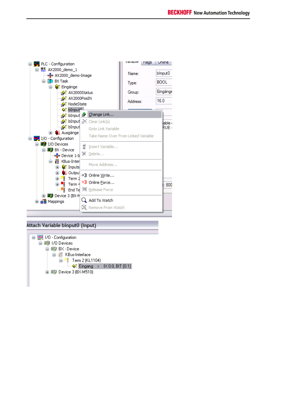 Local process image in the twincat configuration | BECKHOFF BC3150 User Manual | Page 62 / 112