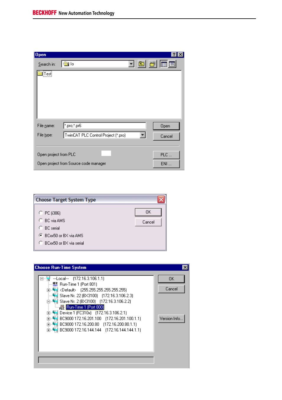 Uploading a program | BECKHOFF BC3150 User Manual | Page 67 / 112