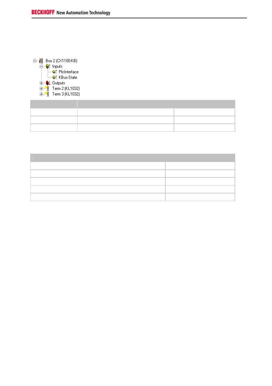 State of the k-bus, Read the k-bus state via ads | BECKHOFF BC3150 User Manual | Page 95 / 112