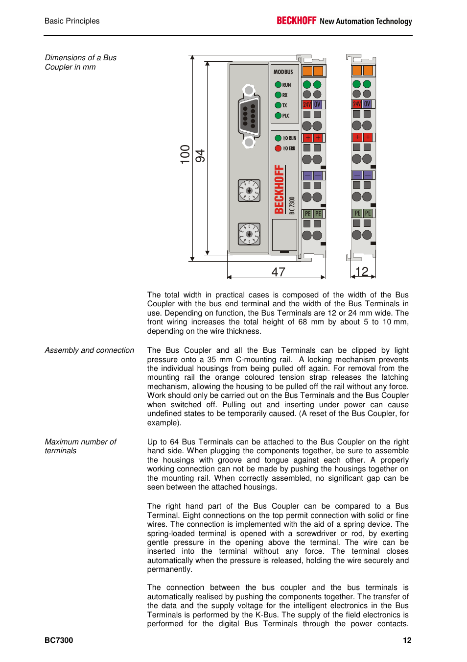 BECKHOFF BC7300 User Manual | Page 12 / 48