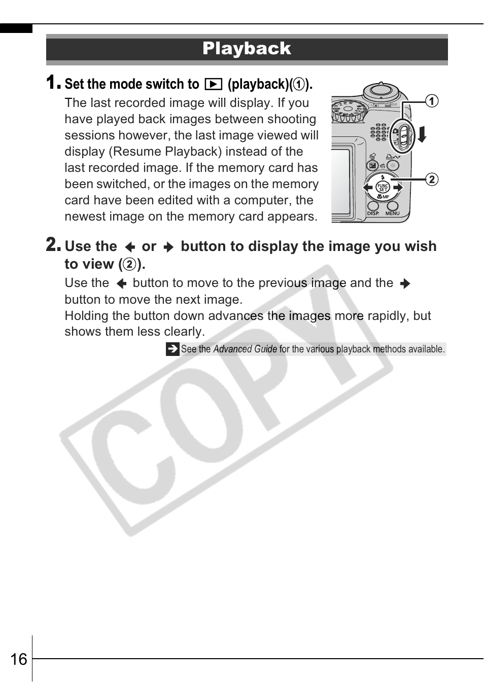 Playback | Canon A570 IS User Manual | Page 18 / 35