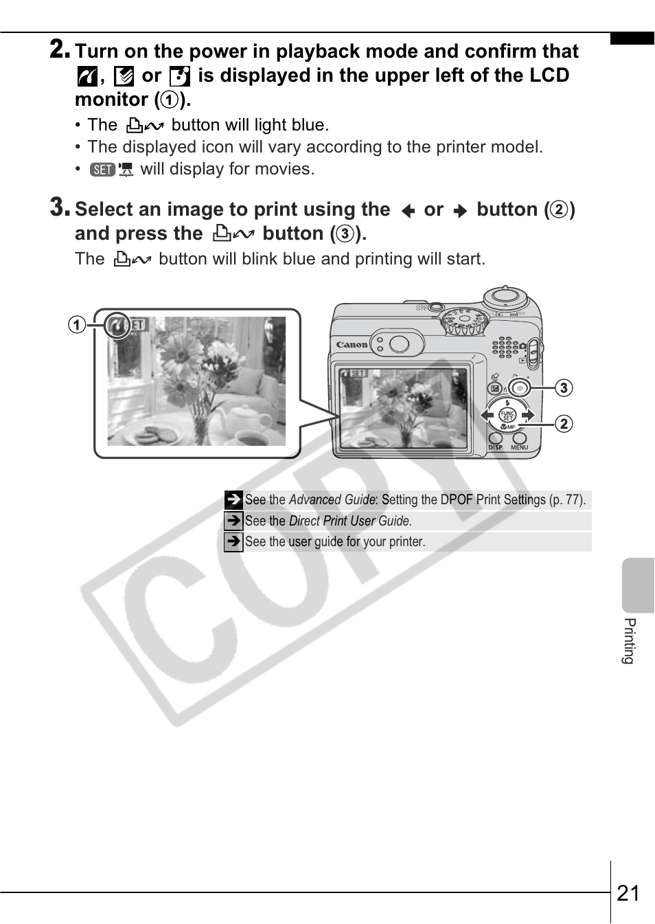 Canon A570 IS User Manual | Page 23 / 35