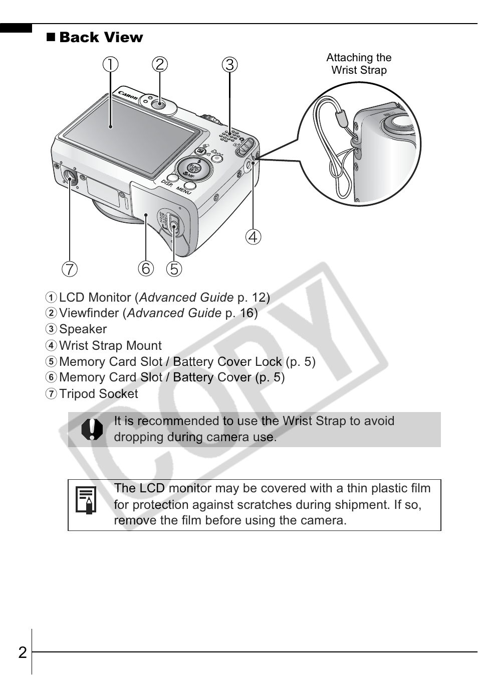 Canon A570 IS User Manual | Page 4 / 35