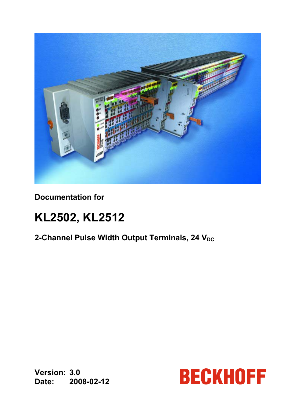 BECKHOFF KL2502 User Manual | 21 pages