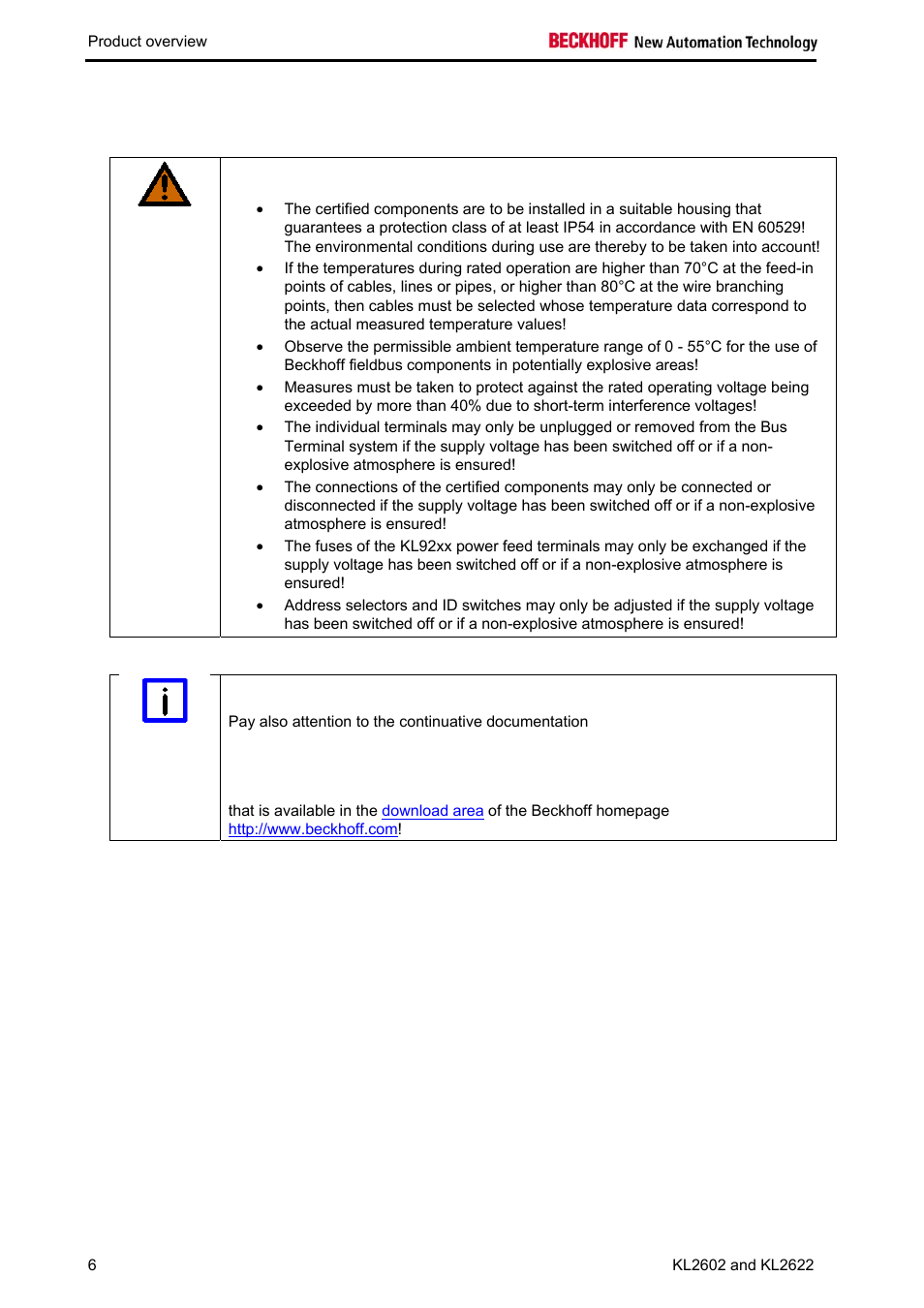 4 atex - special conditions | BECKHOFF KL2602 User Manual | Page 8 / 9
