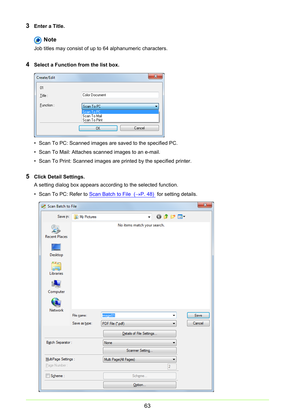 Canon CAPTUREPERFECT 3.1 User Manual | Page 63 / 85