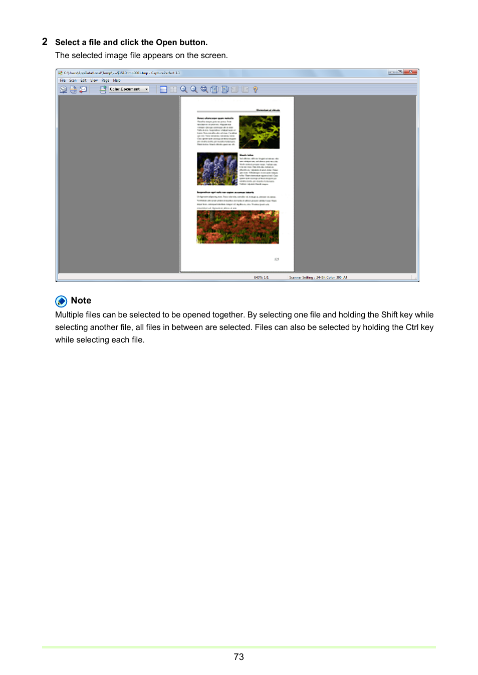 Canon CAPTUREPERFECT 3.1 User Manual | Page 73 / 85