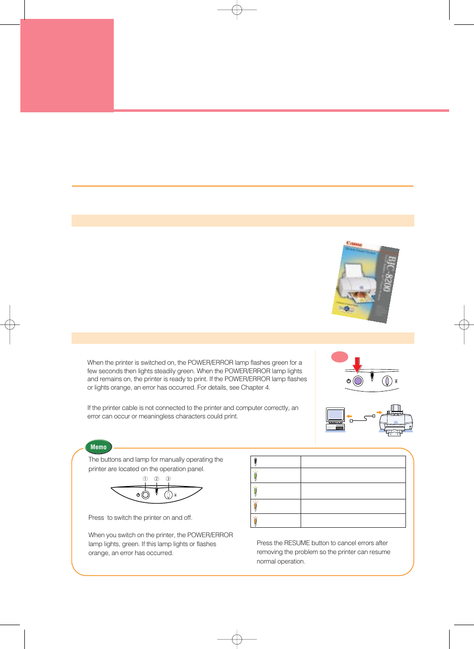 Chapter 1 printing, Is everything ready, Printing | Chapter | Canon 8200 User Manual | Page 11 / 84