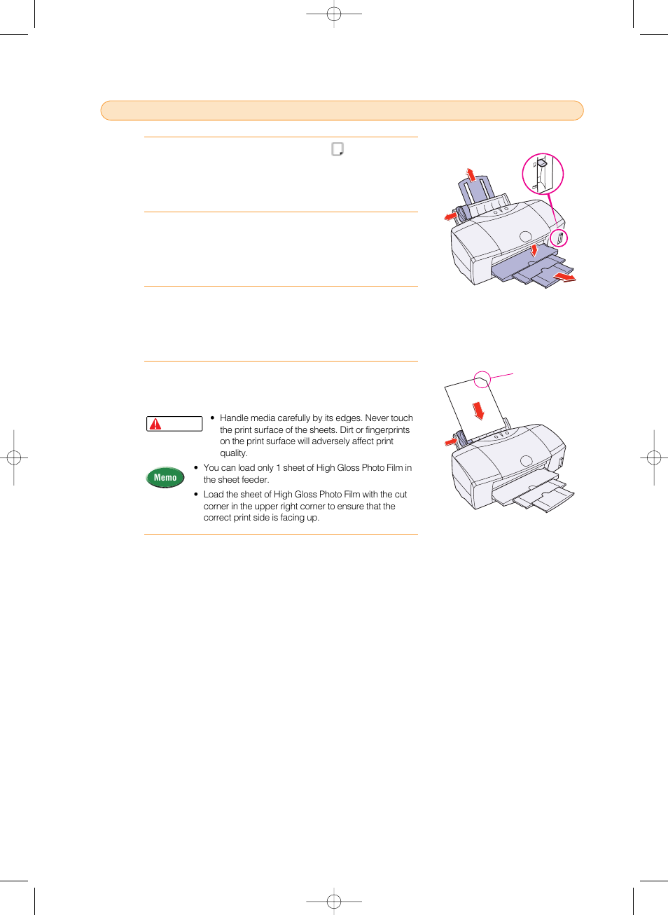 Loading high gloss photo film hg - 201 | Canon 8200 User Manual | Page 45 / 84