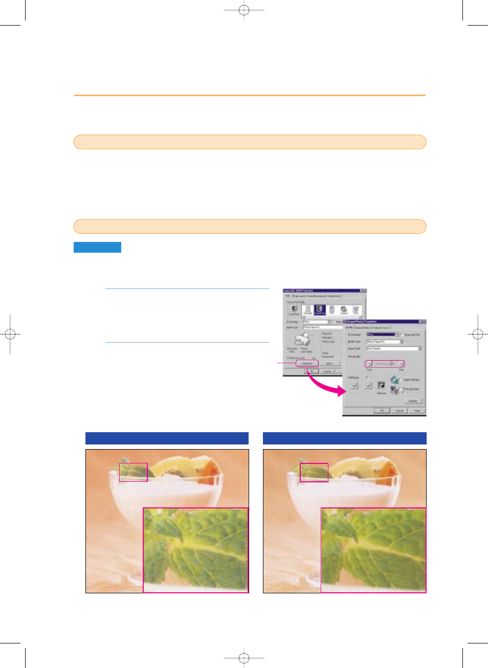 Printing quality is unsatisfactory, Using the recommended paper or special media, Changing the printer driver settings | Canon 8200 User Manual | Page 61 / 84
