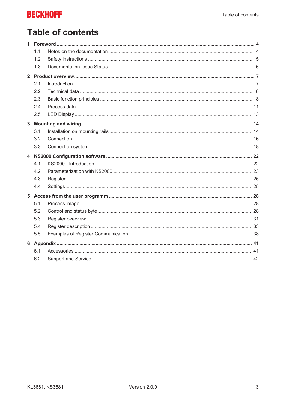 BECKHOFF KL3681 User Manual | Page 3 / 43