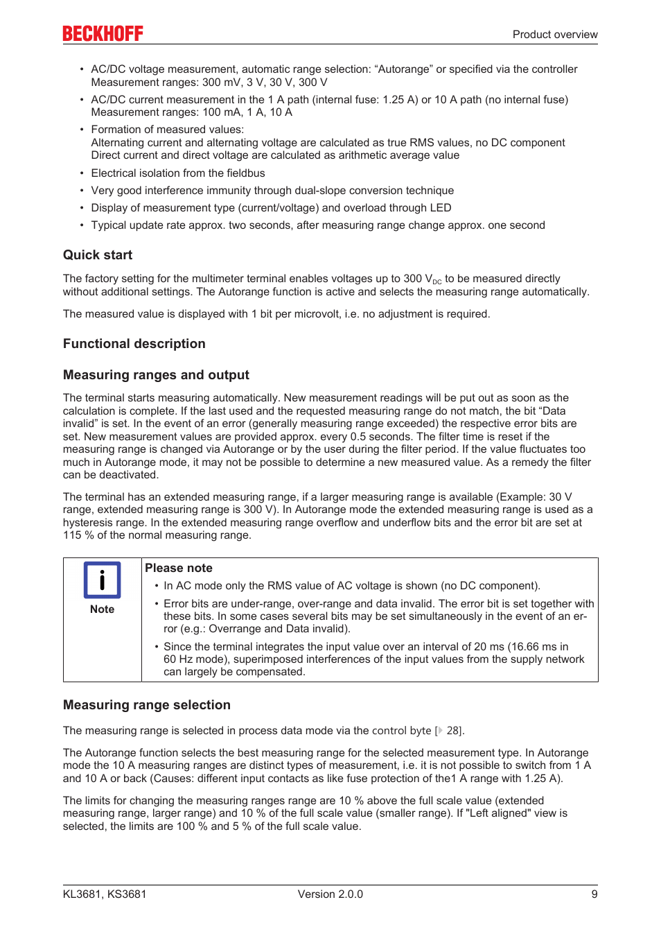 BECKHOFF KL3681 User Manual | Page 9 / 43