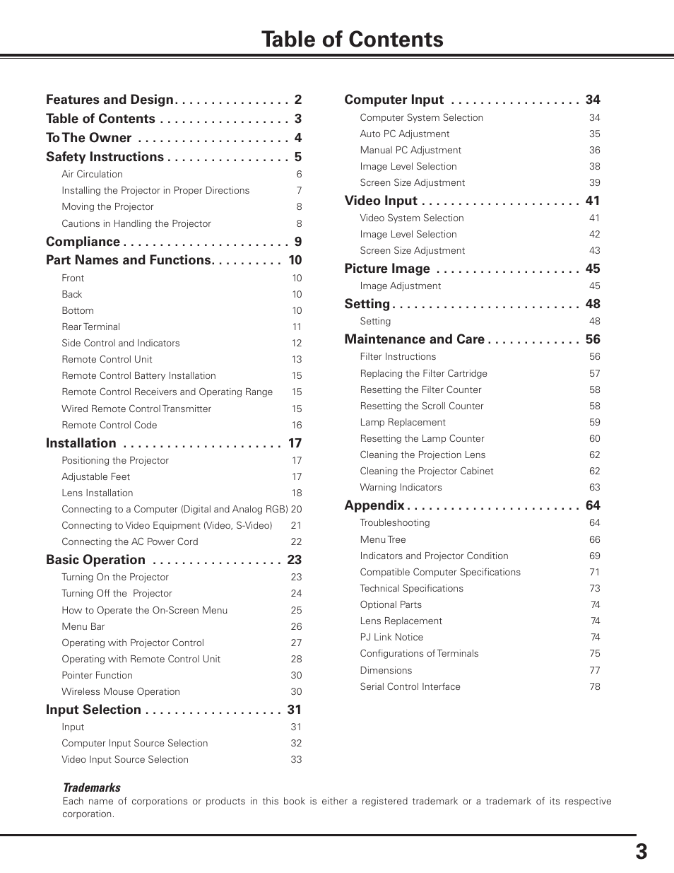 Canon LV-7585 User Manual | Page 3 / 81